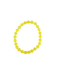 Yellow Glass Stretchy Bracelet