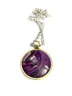 Purple Acrylic Necklaces