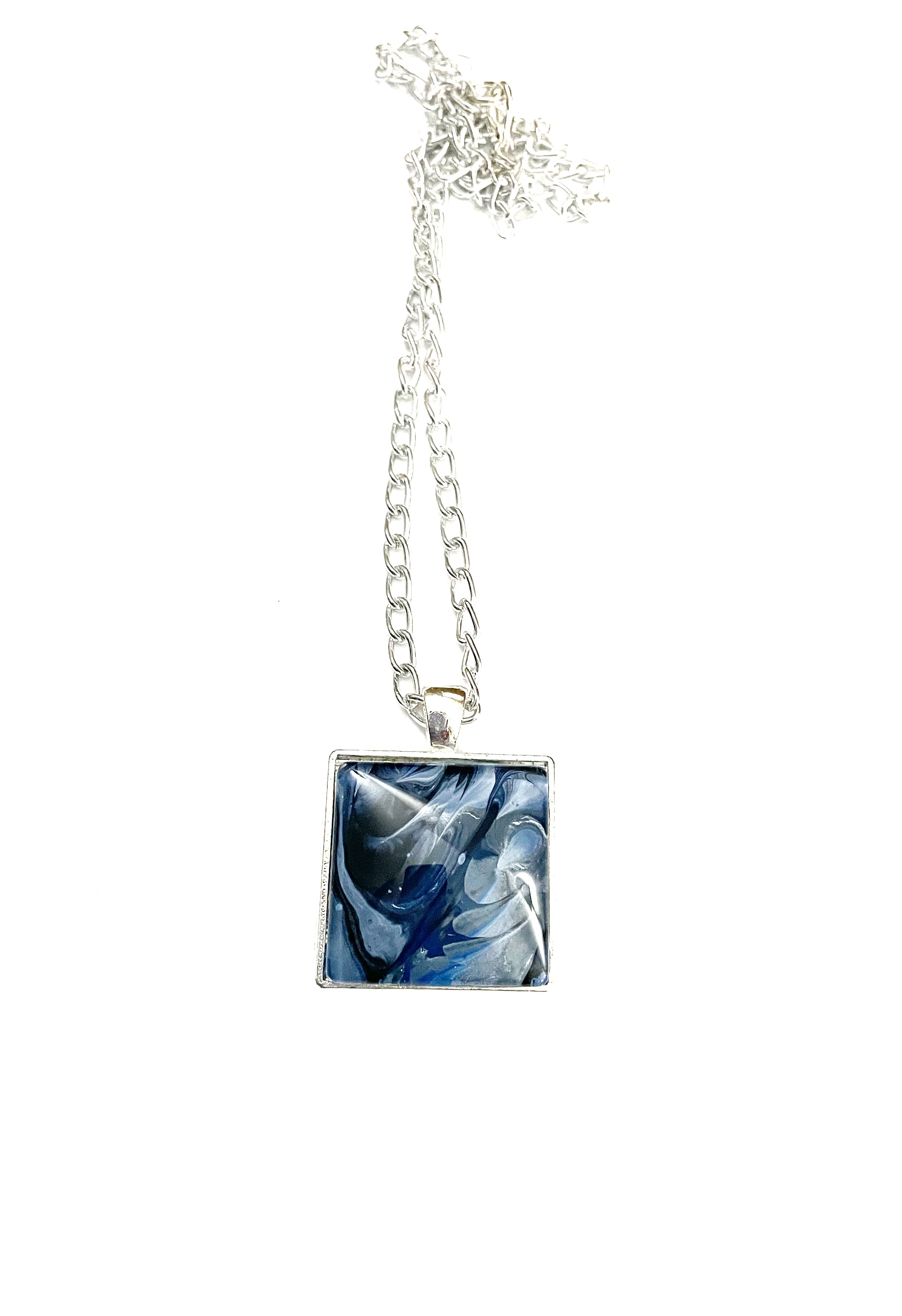 Blue Acrylic Necklaces