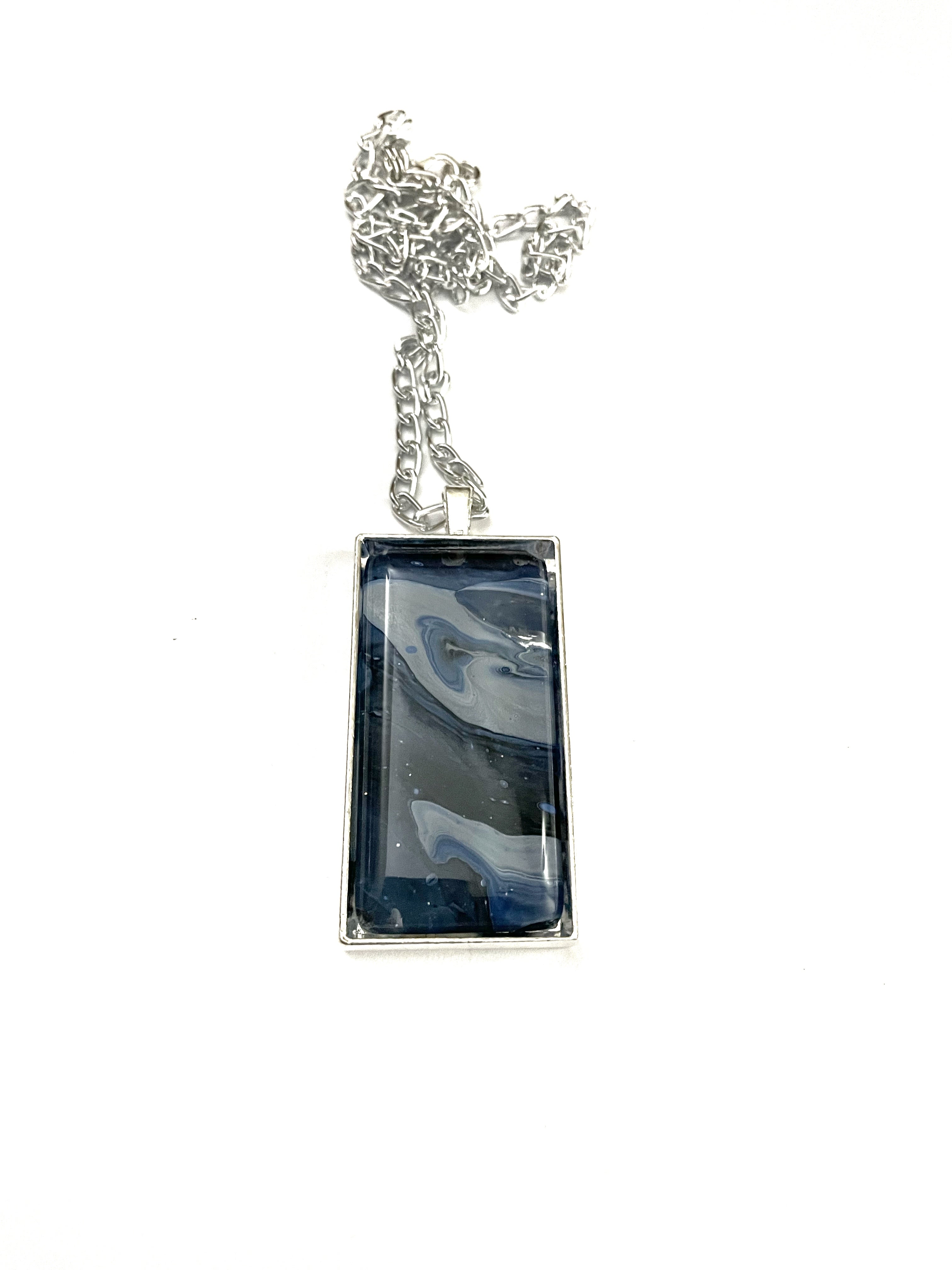 Blue Acrylic Necklaces