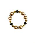 Fall Vibe Glass Pearl Stretchy Bracelet
