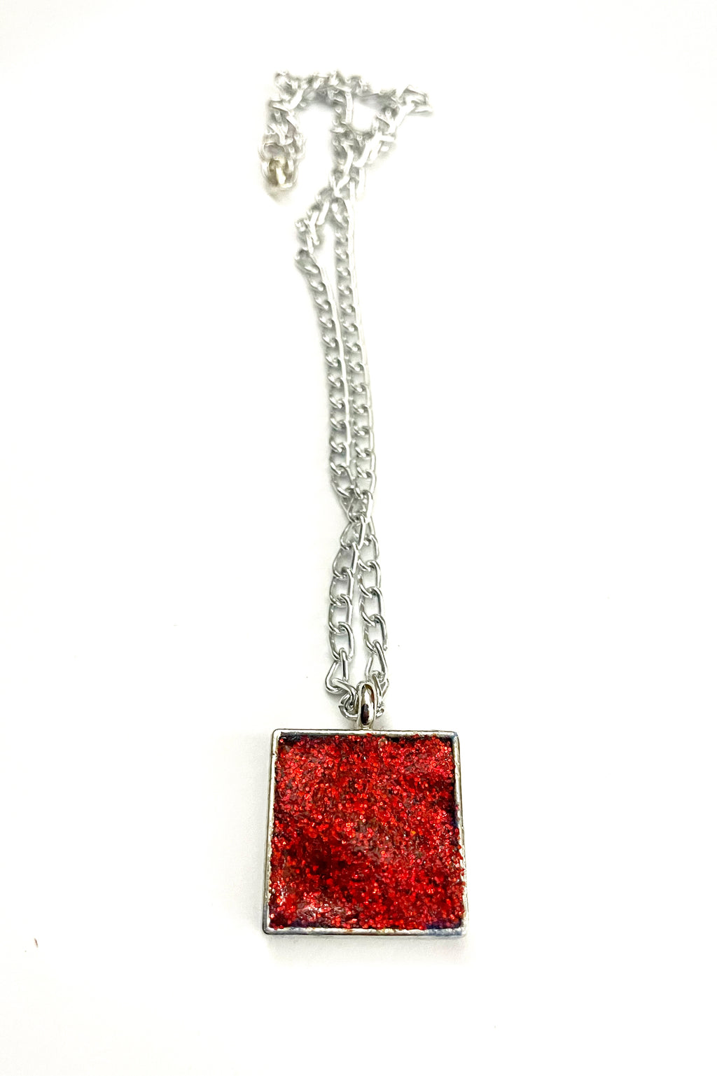 Glitter Square Necklace