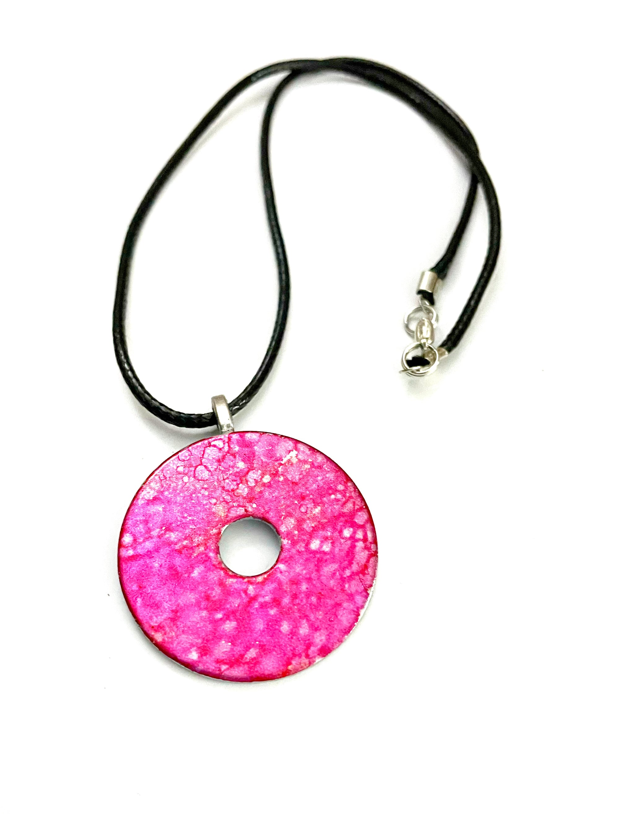 Magenta Bracelet, Earring and Necklace Set