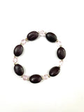 Dark Purple and Pink Stretchy Bracelet