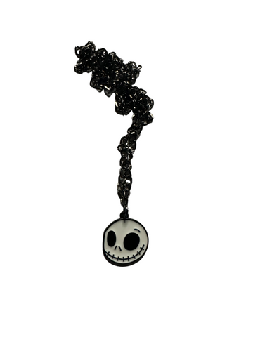 Skeleton Face Charm Necklace