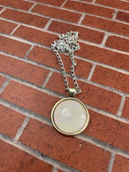 Pale Pink and Cream Acrylic Necklaces