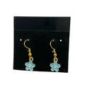 Sky Blue Flower Earrings