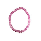 Pink Crackled Stretchy Bracelet