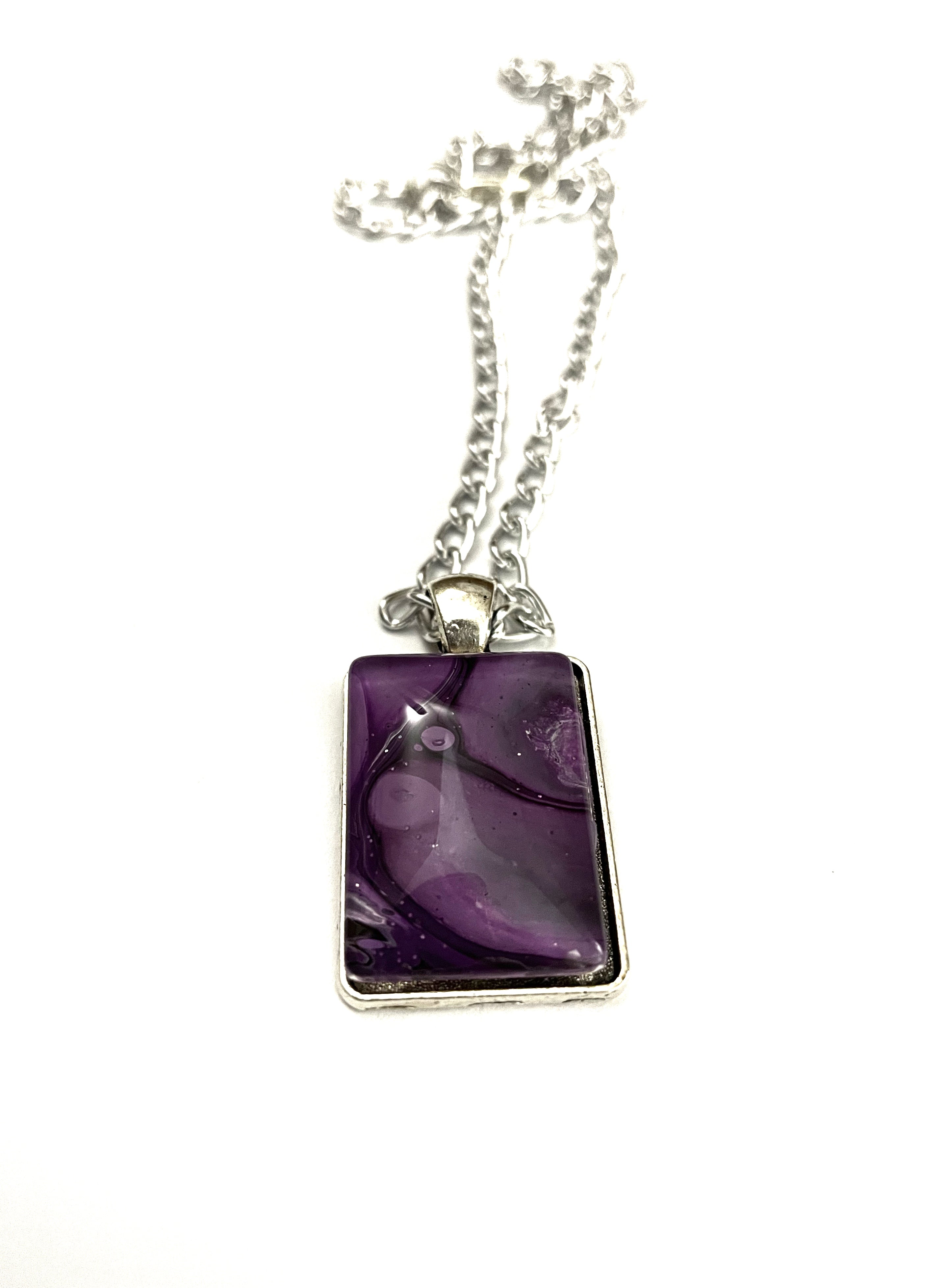 Purple Acrylic Necklaces