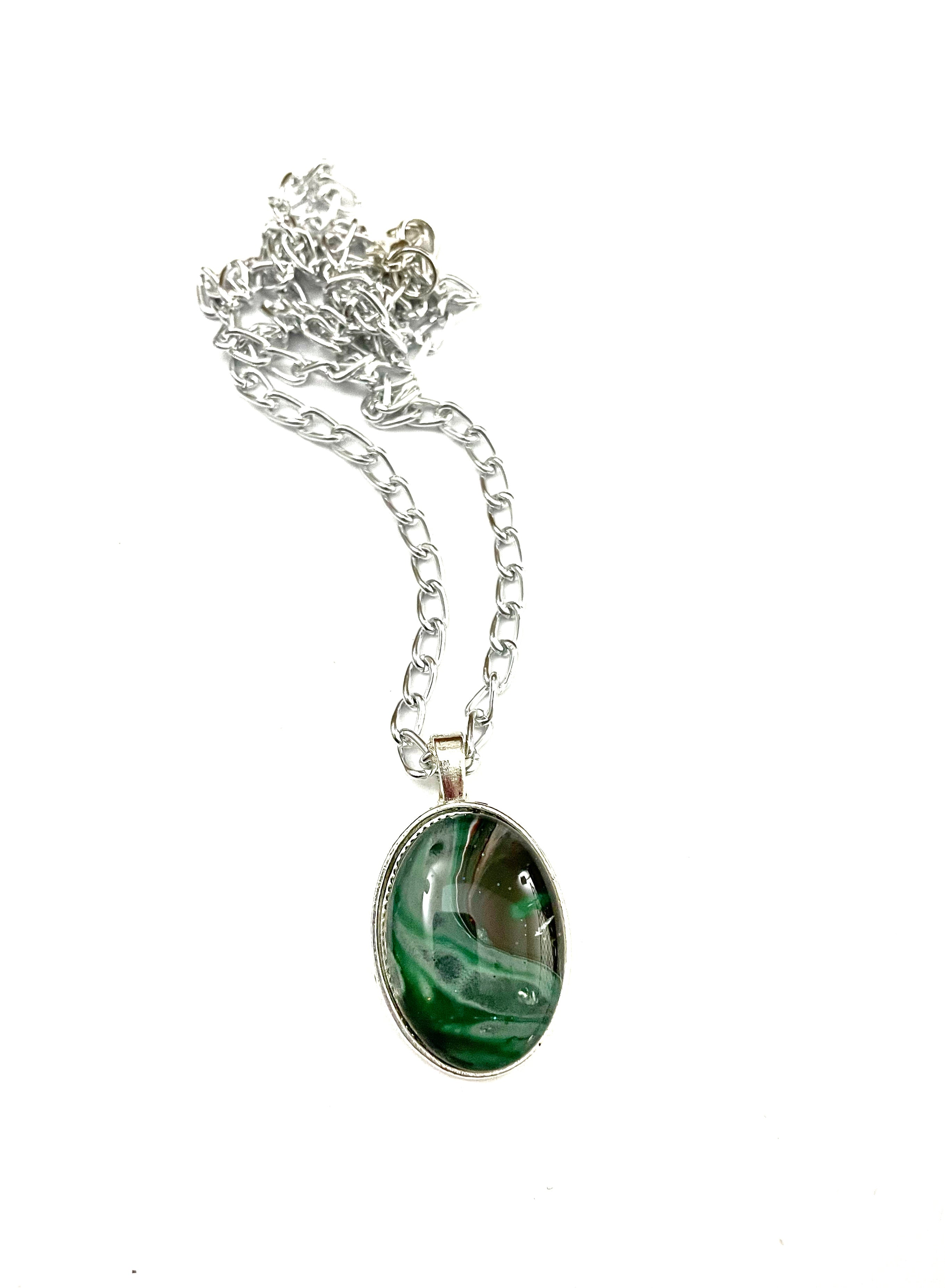 Red and Green Acrylic Necklaces
