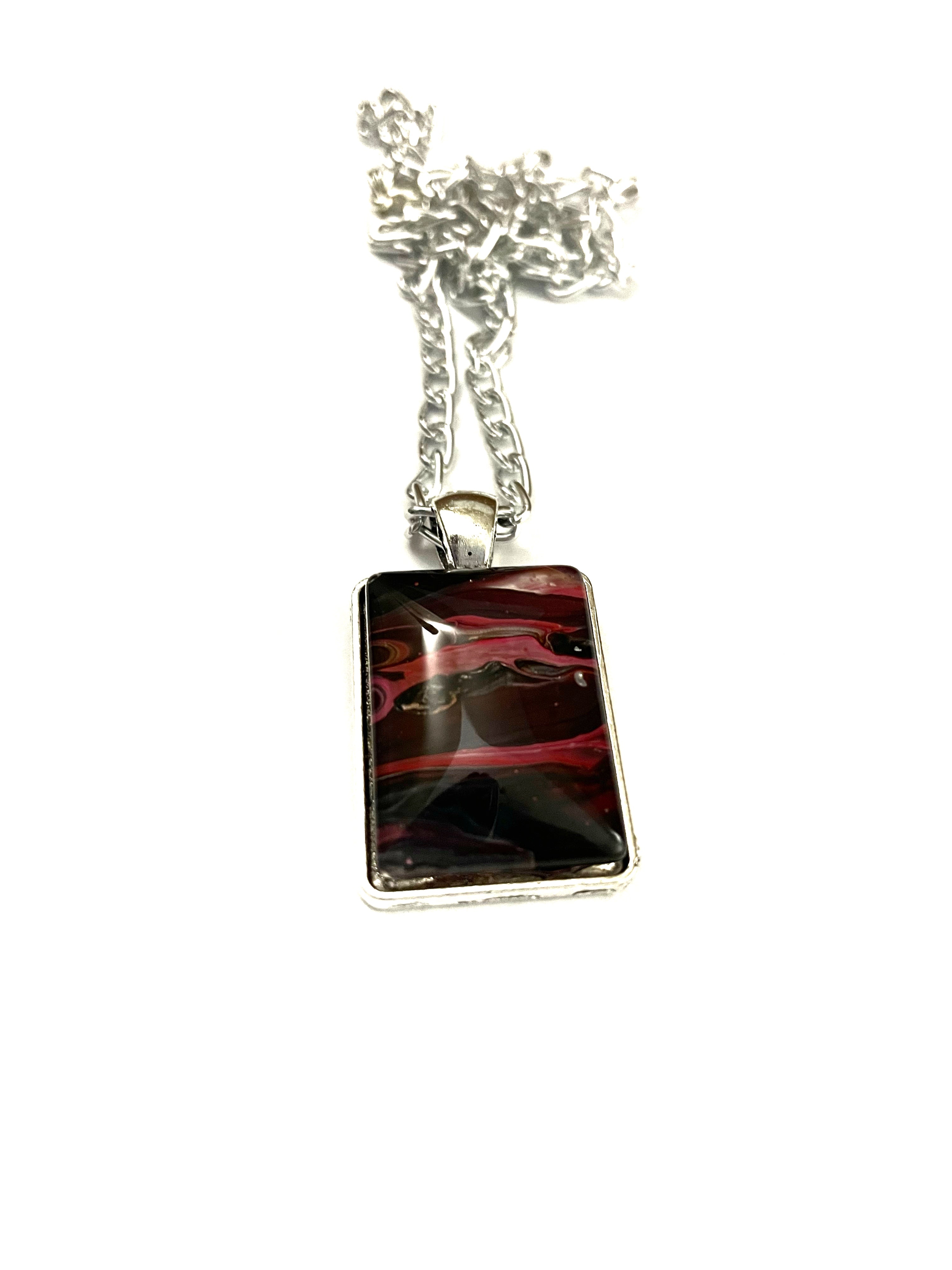 Red Acrylic Necklaces