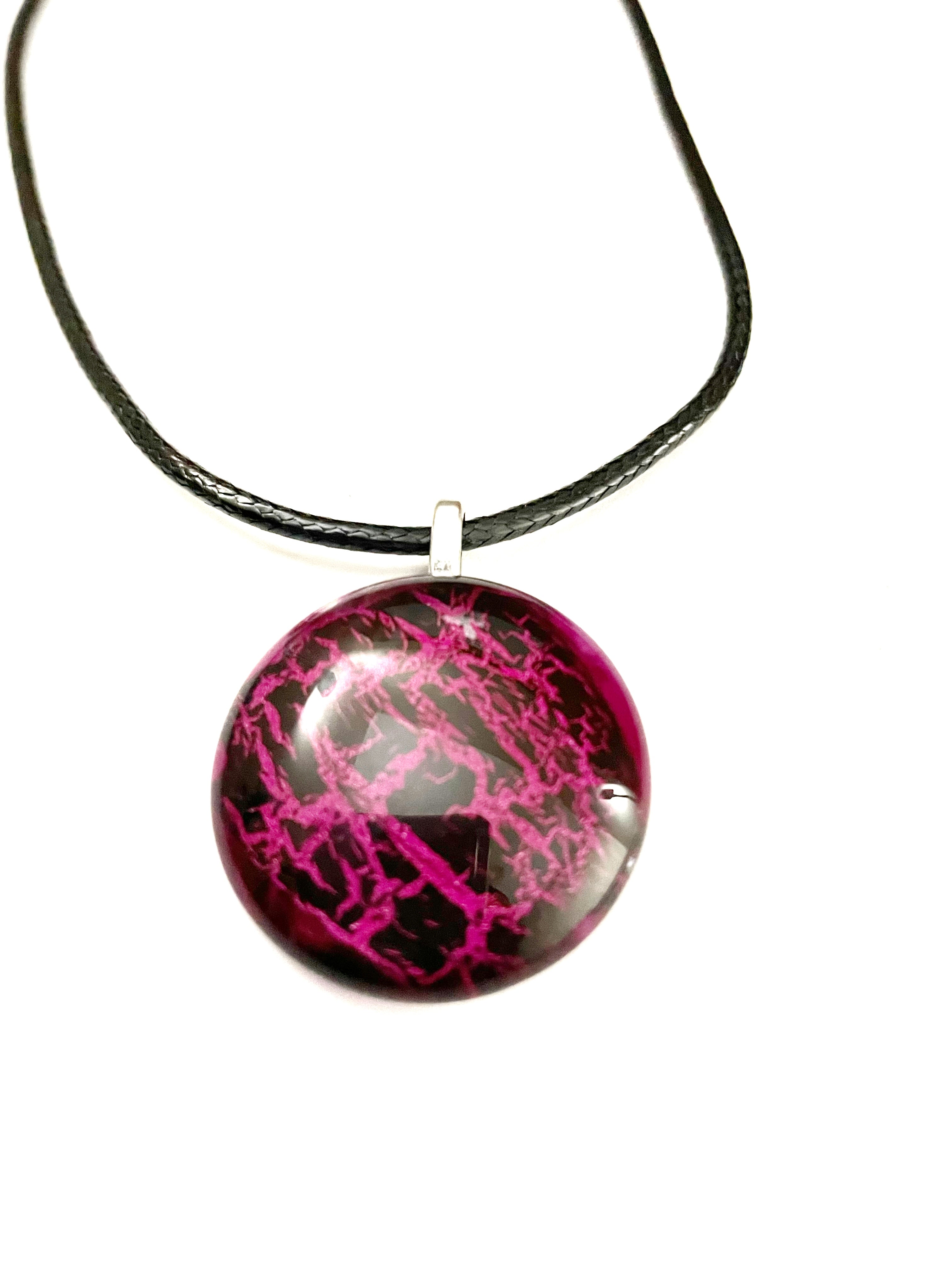 Crackle Polish Necklace - Multiple Options