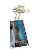 Blue, Pink and Black Acrylic Necklaces