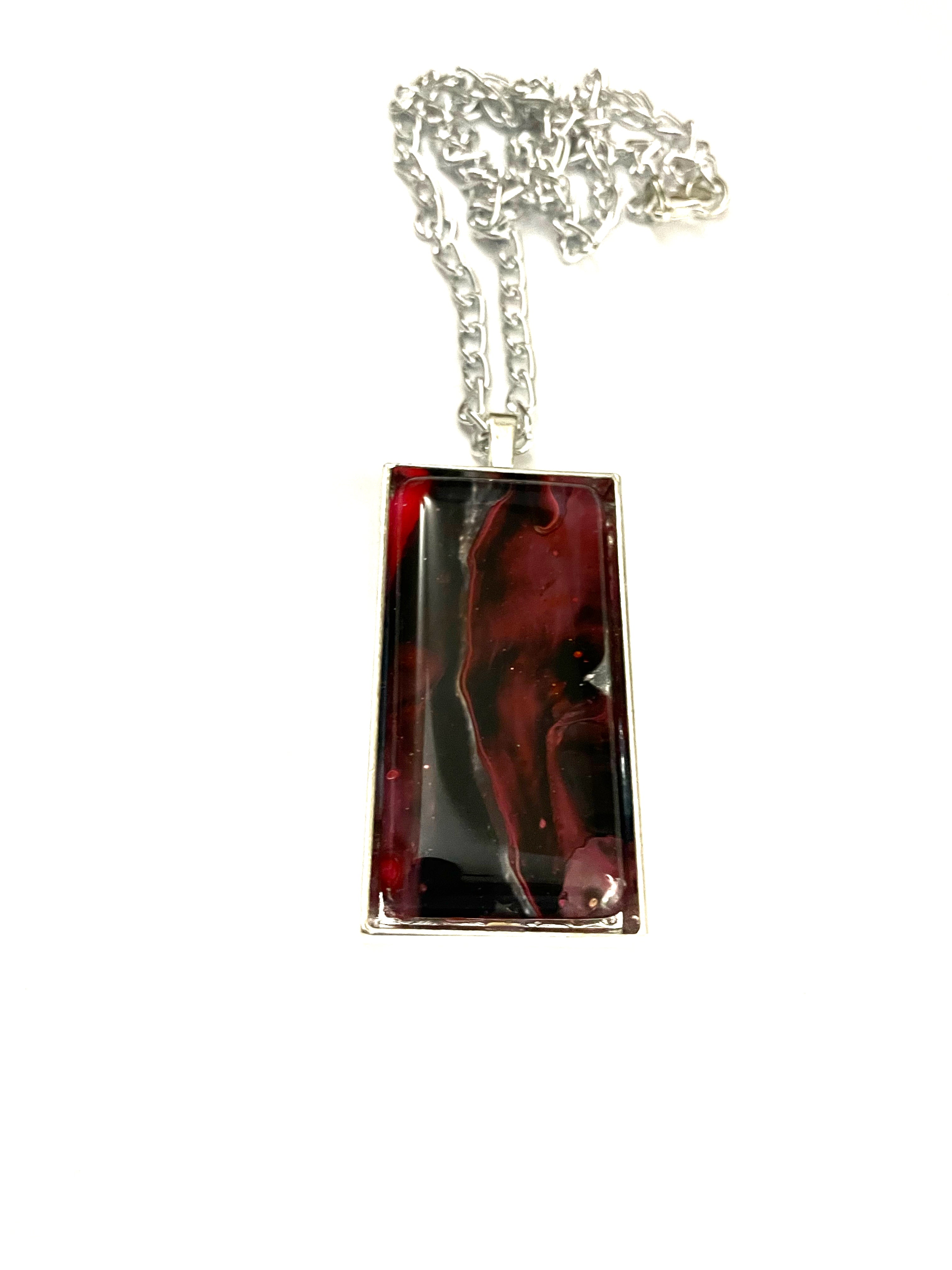 Red Acrylic Necklaces