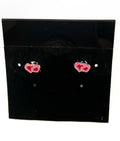 Double Heart Post Earrings