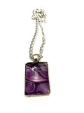 Purple Acrylic Necklaces