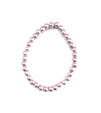 Light Purple Glass Pearl Stretchy Bracelet