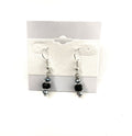 Unique Black Glass Earrings