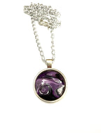 Purple Acrylic Necklaces