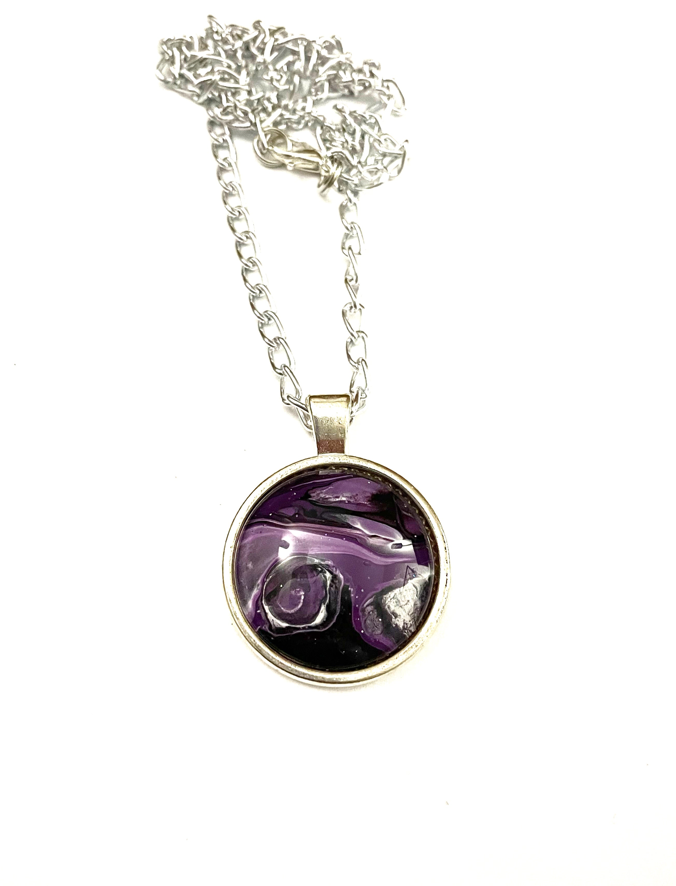 Purple Acrylic Necklaces