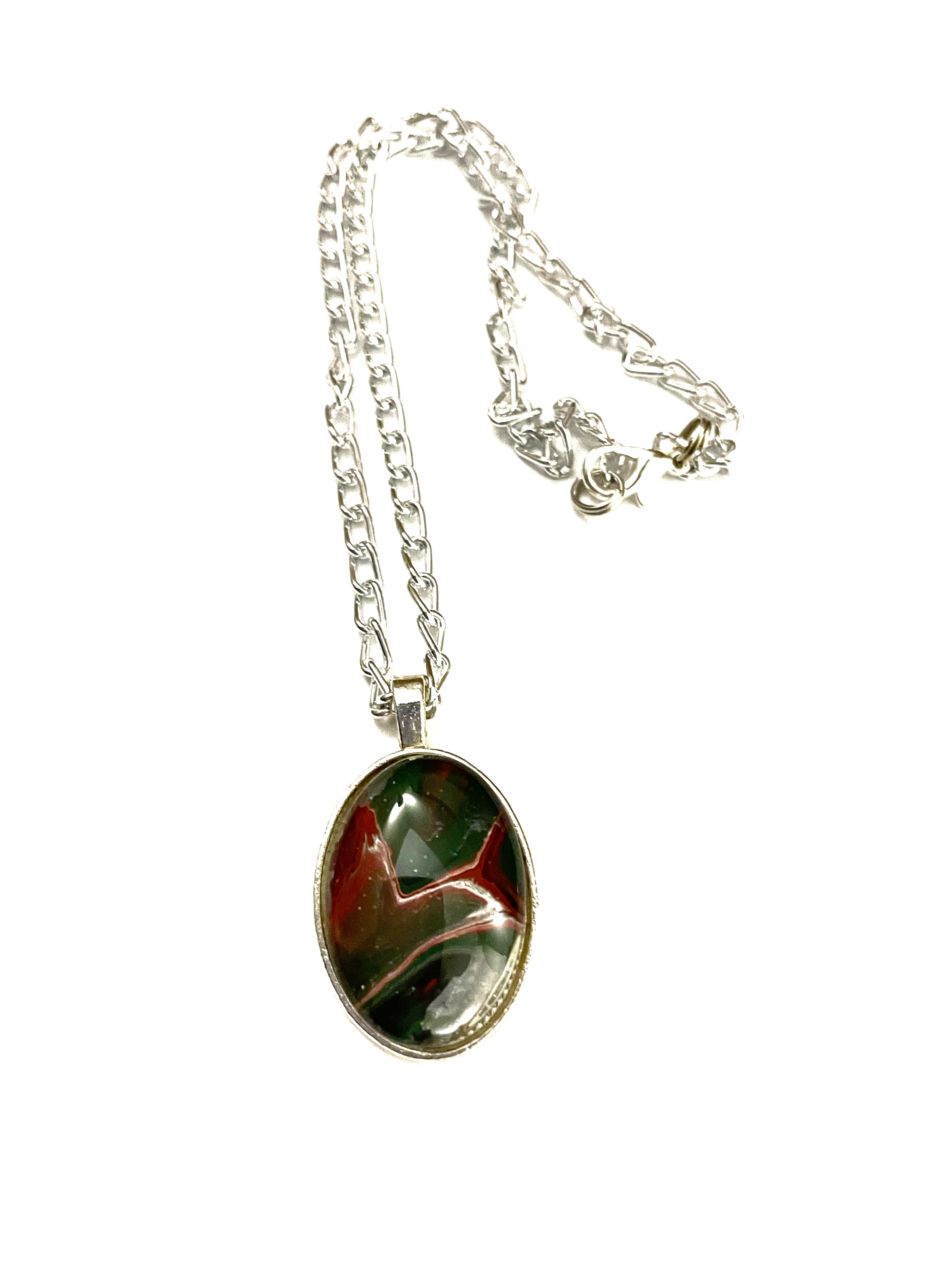 Red and Green Acrylic Necklaces