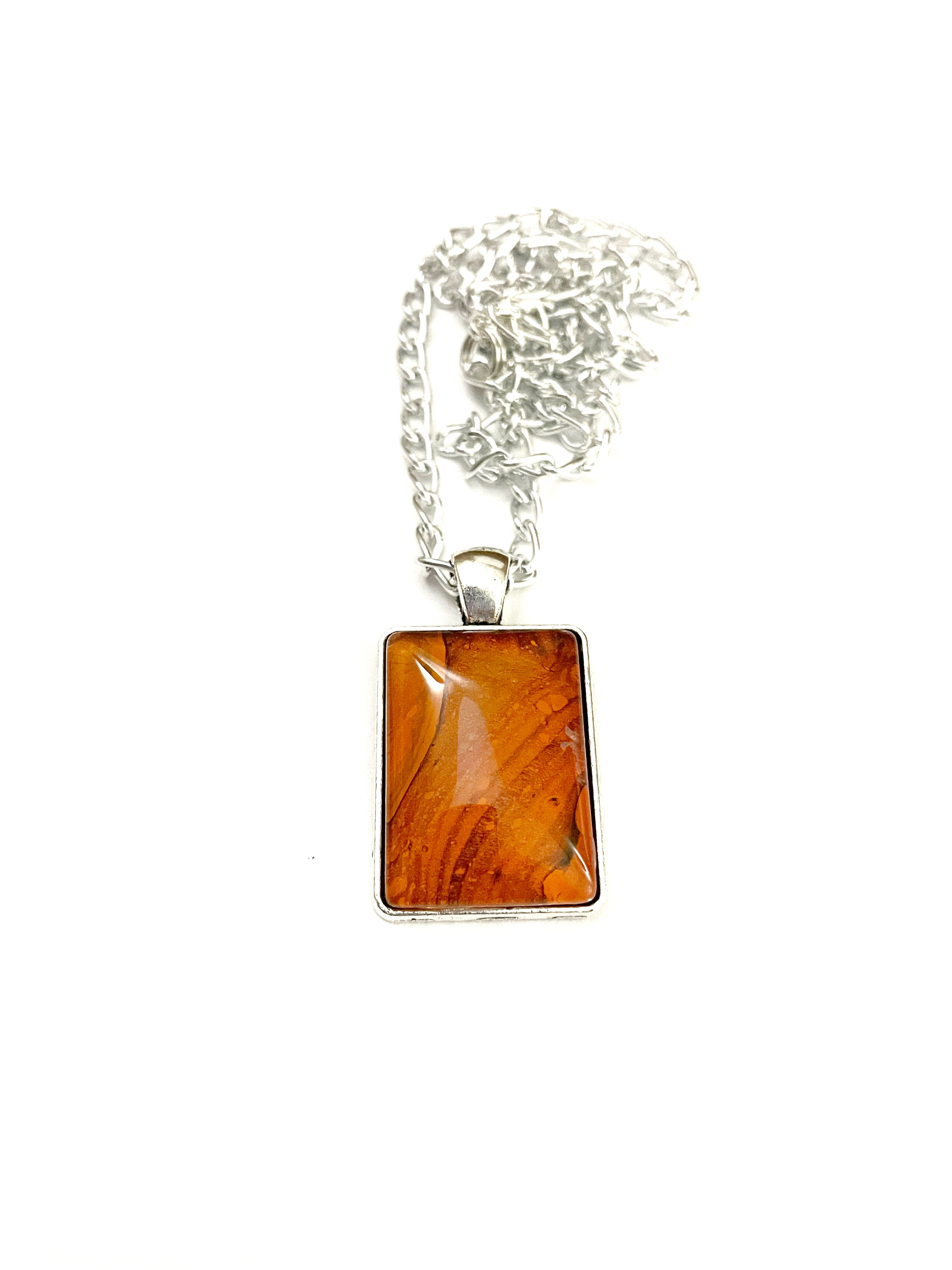 Orange Acrylic Necklaces