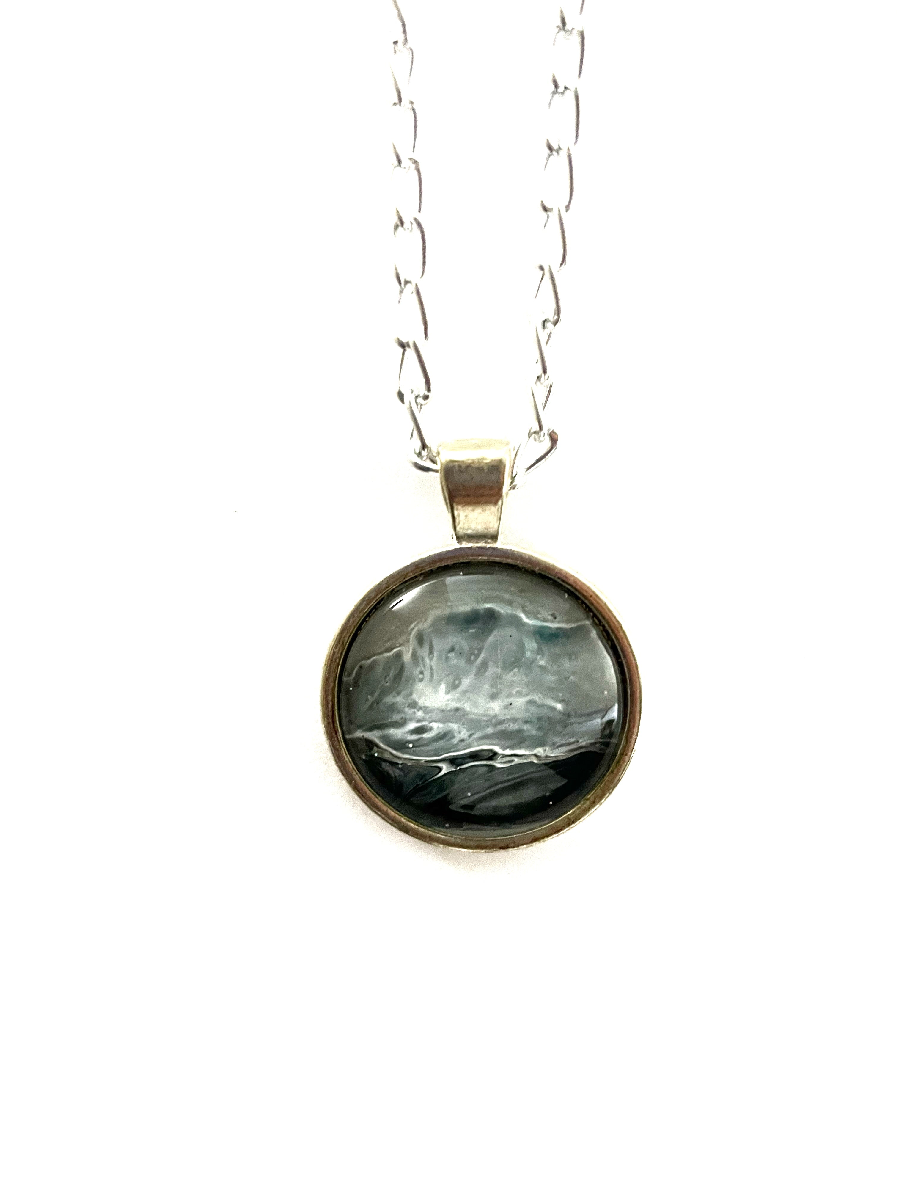 Grey Acrylic Necklaces