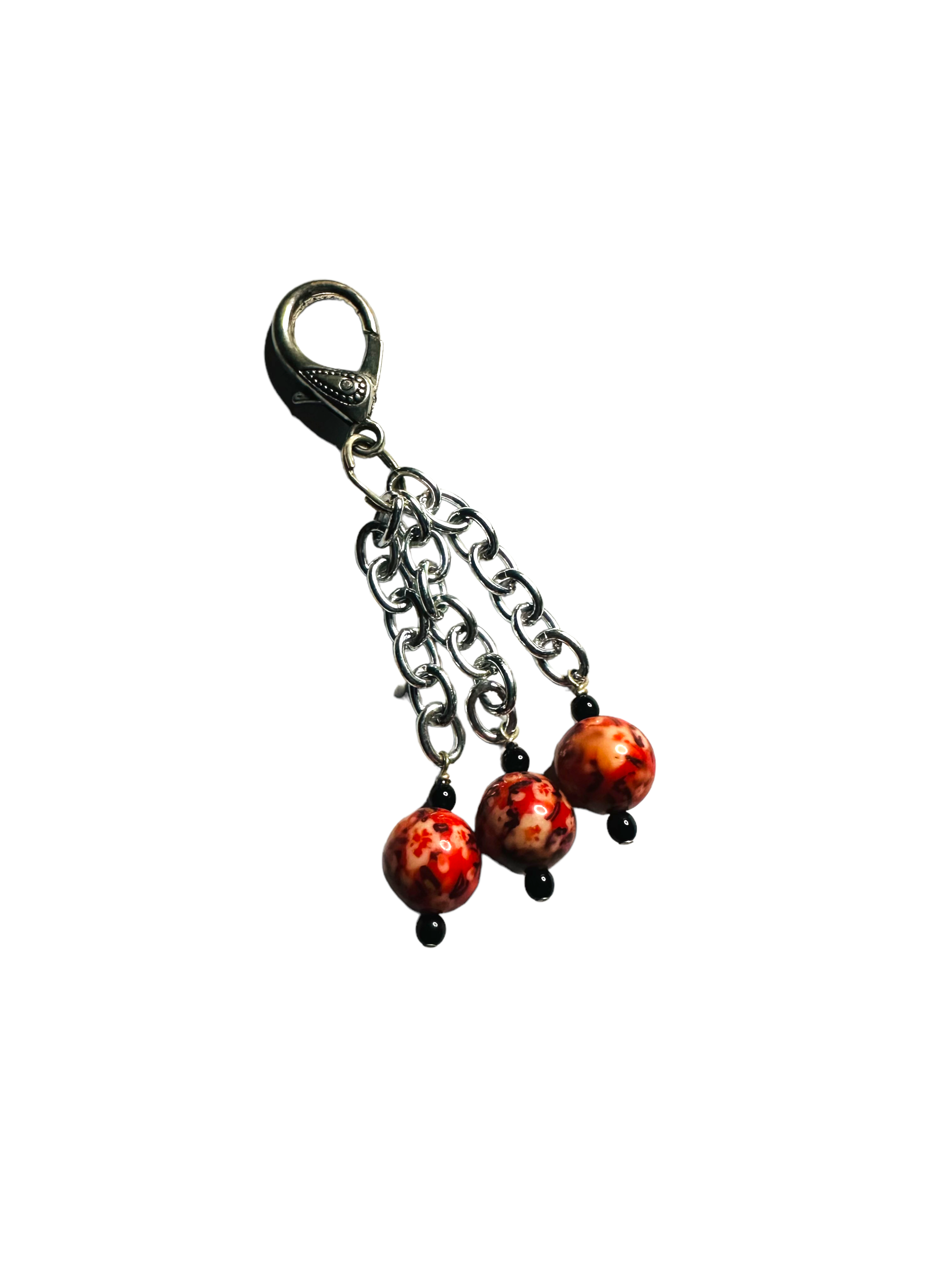 Red Black & White Acrylic Purse Bling