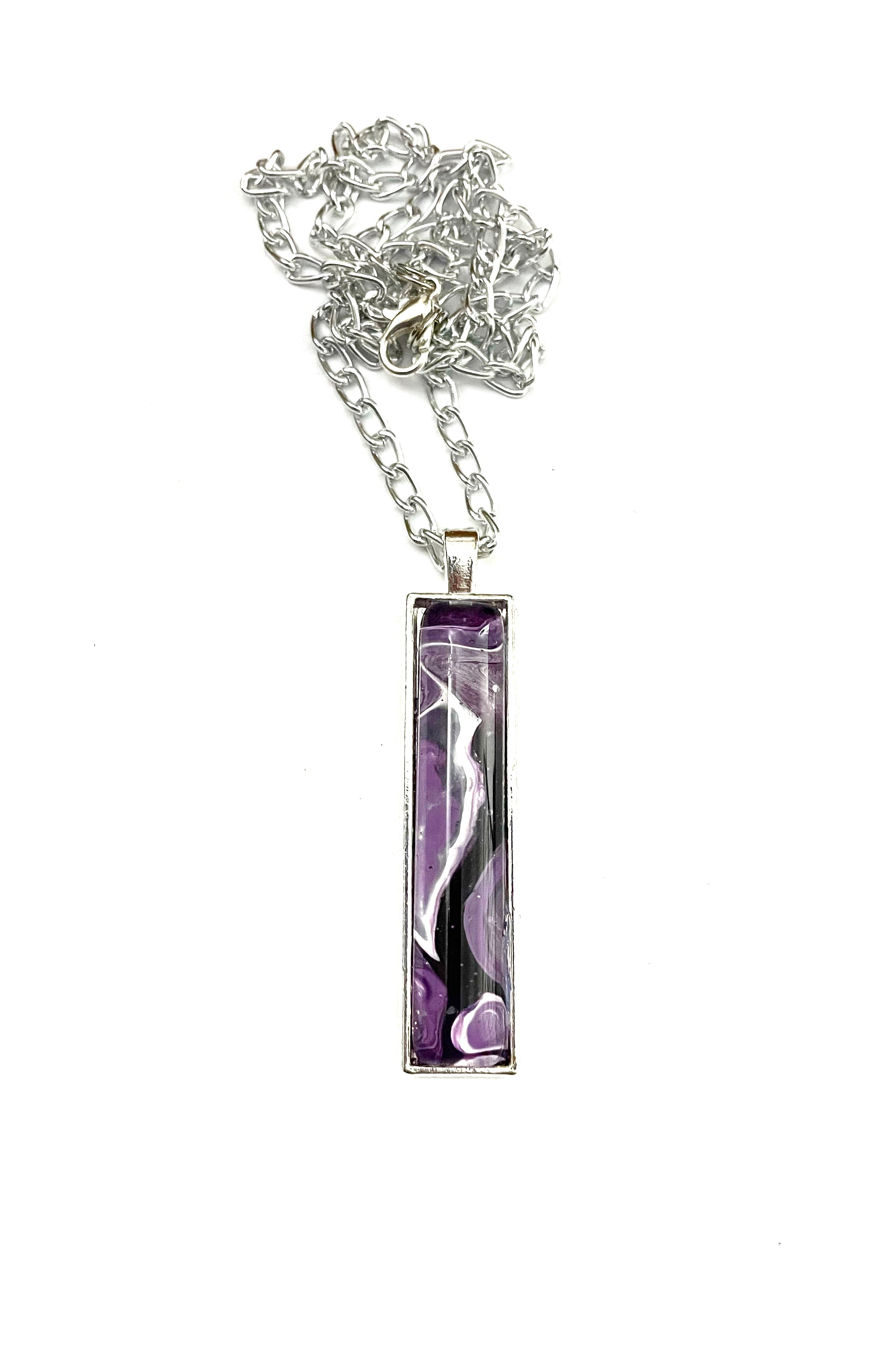 Purple Acrylic Necklaces