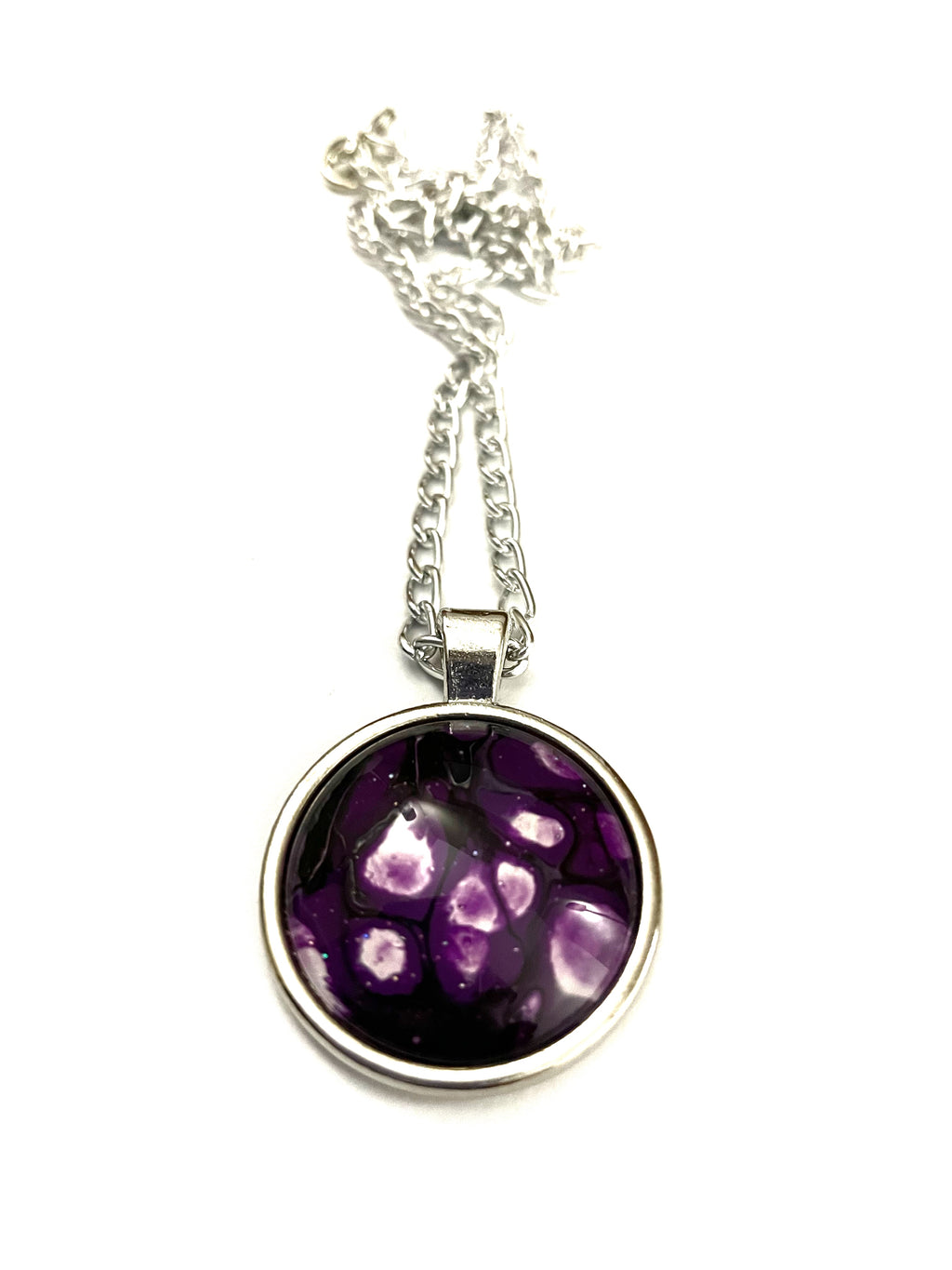 Purple Acrylic Necklaces