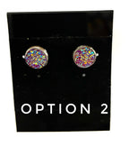 Red Druzy Earrings