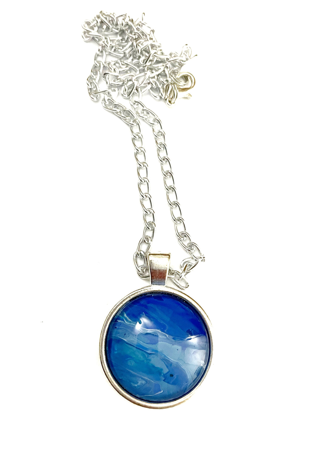 Blue Acrylic Necklaces