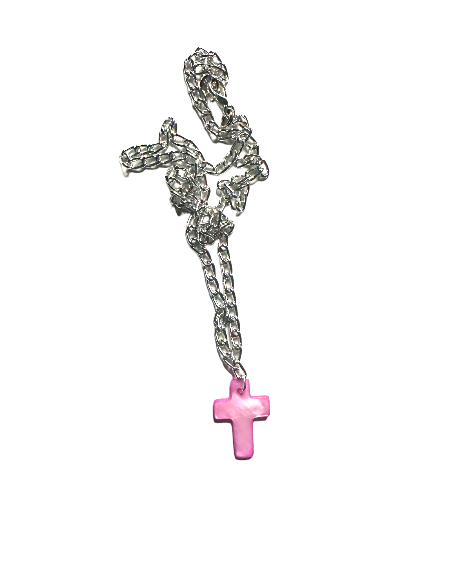 Mother of Pearl Cross Necklace