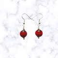 Red Glass Earrings