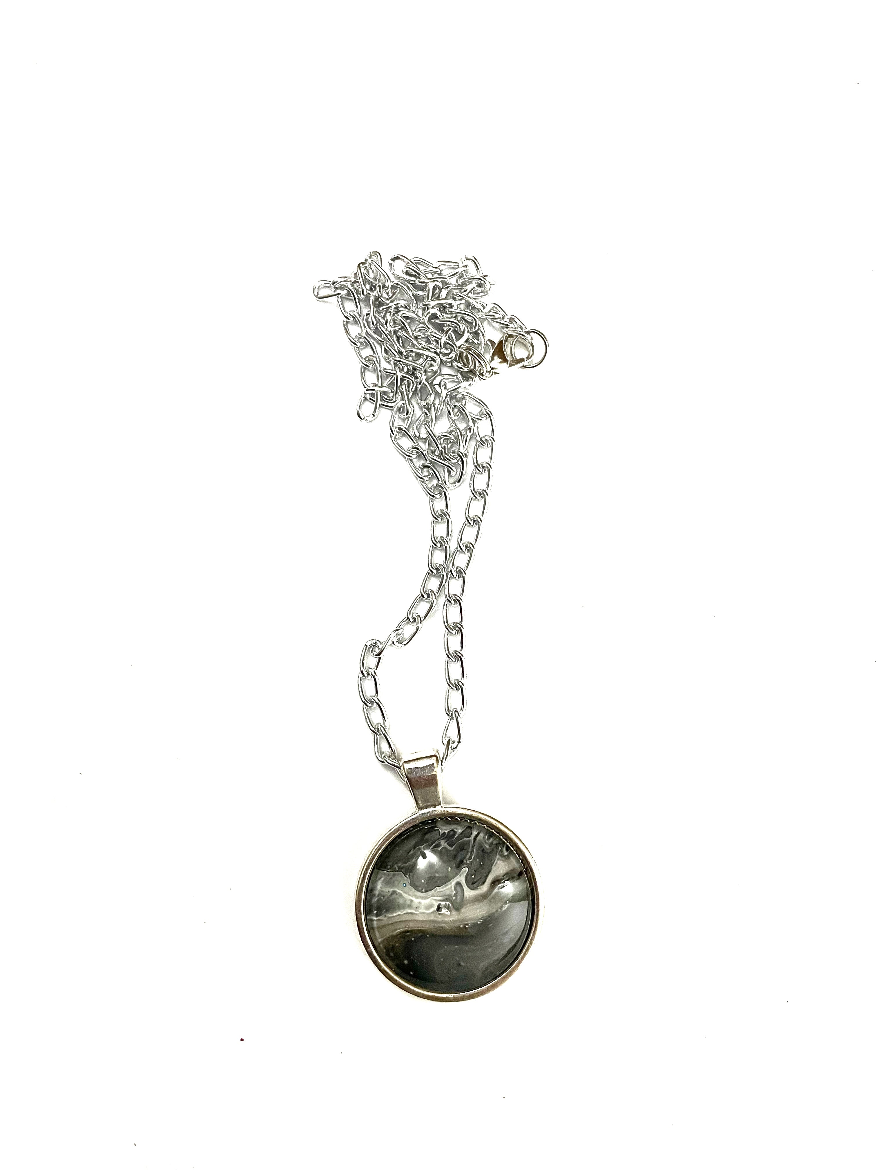 Grey Acrylic Necklaces