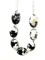 Black and Grey Acrylic Necklace