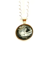 Grey Acrylic Necklaces