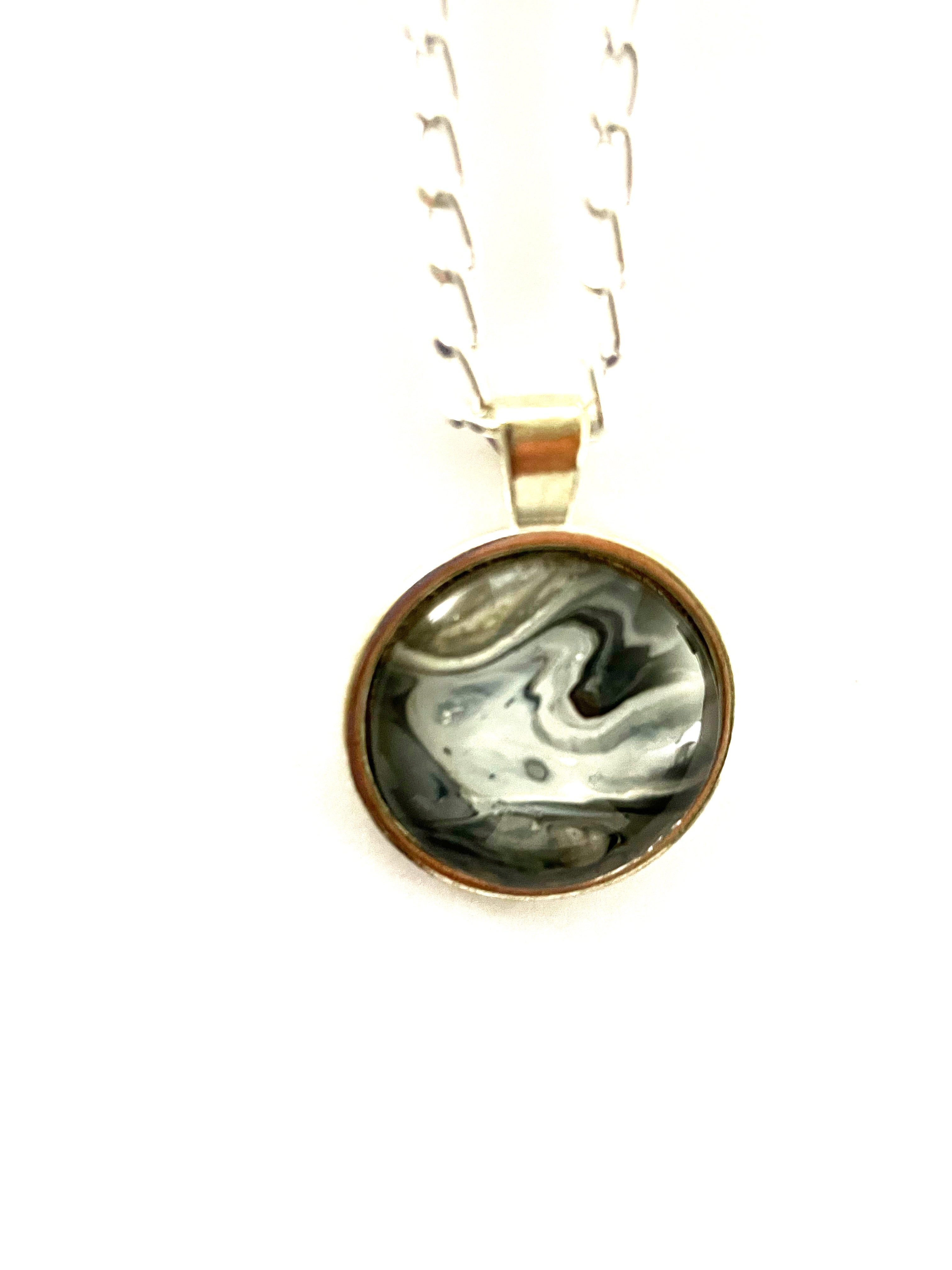 Grey Acrylic Necklaces
