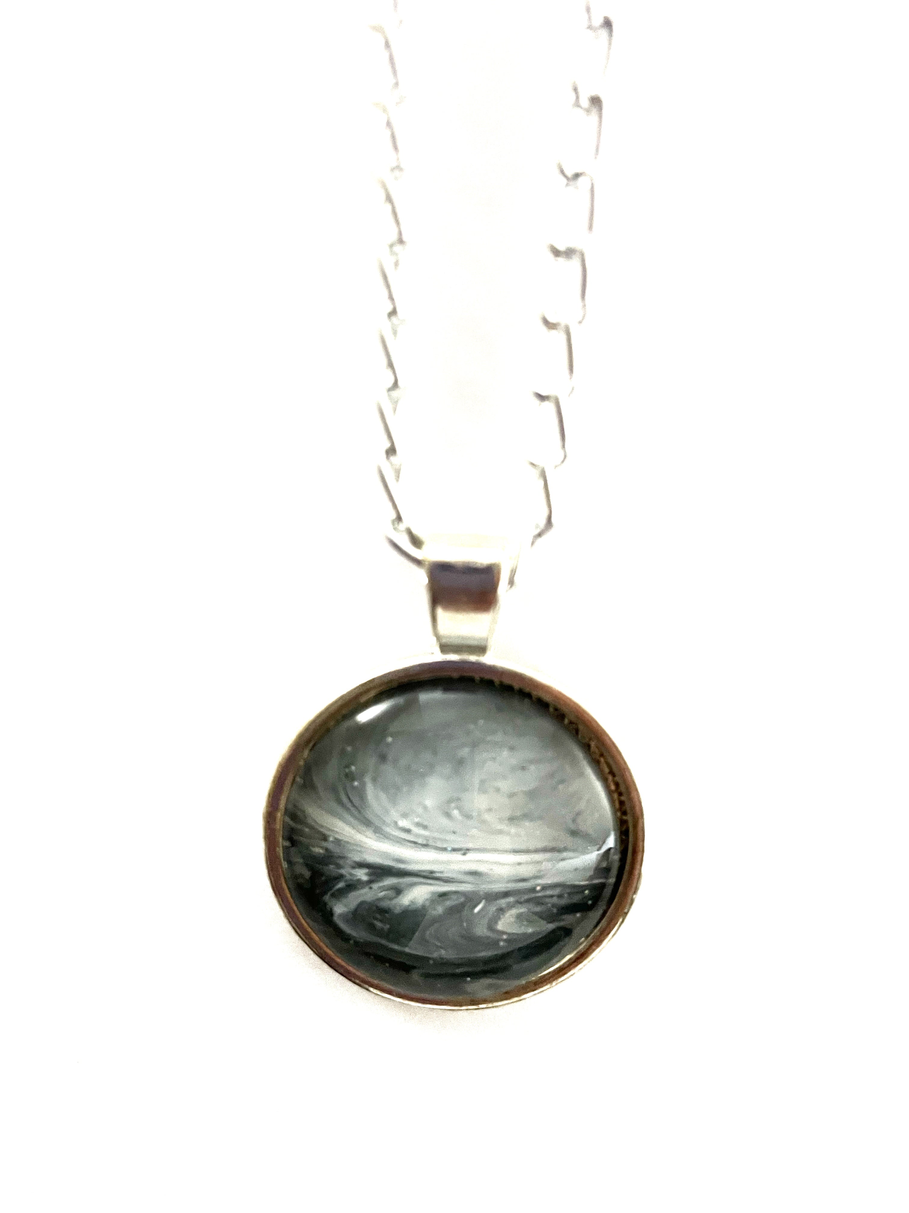 Grey Acrylic Necklaces