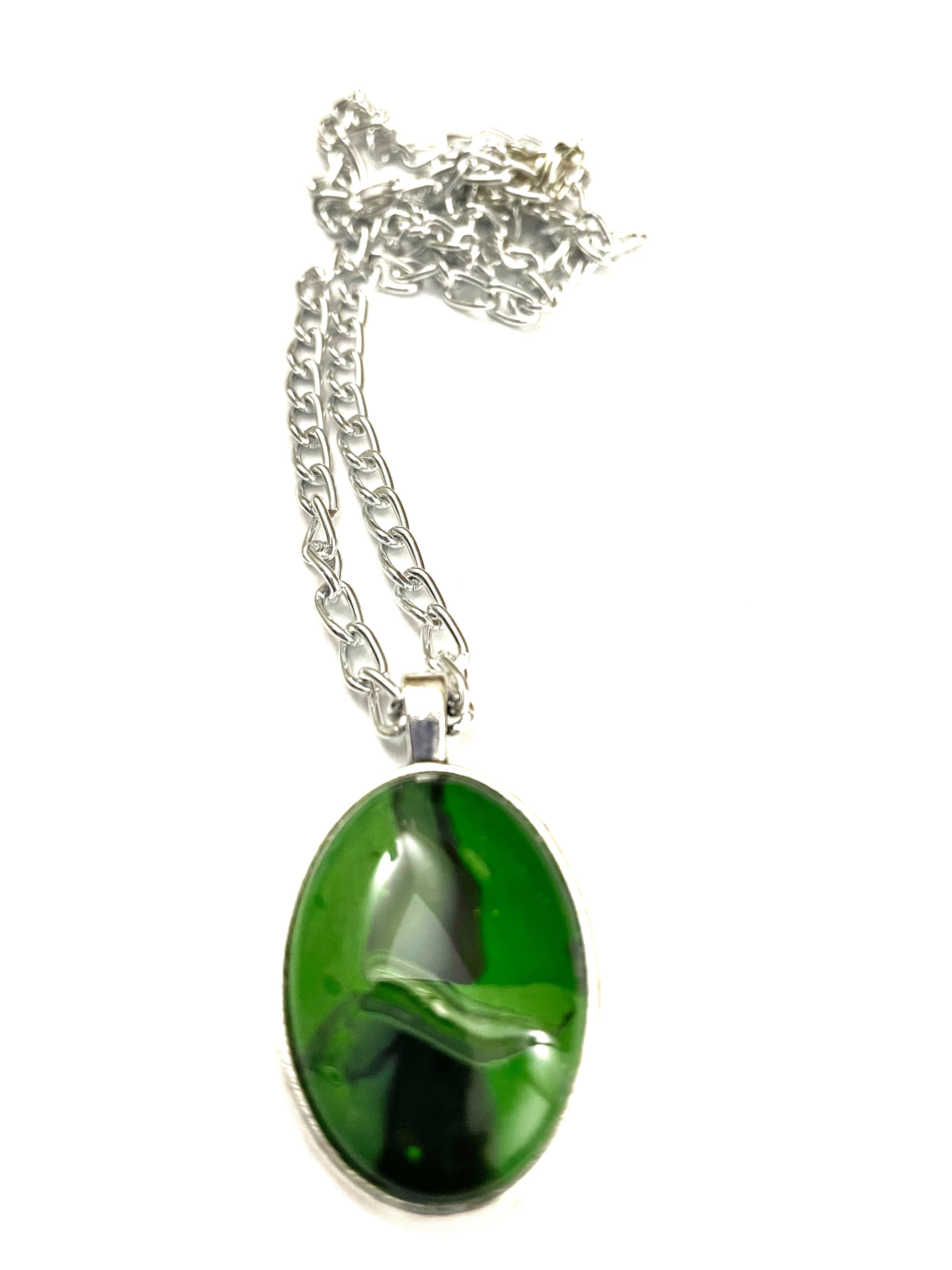 Green Acrylic Necklaces