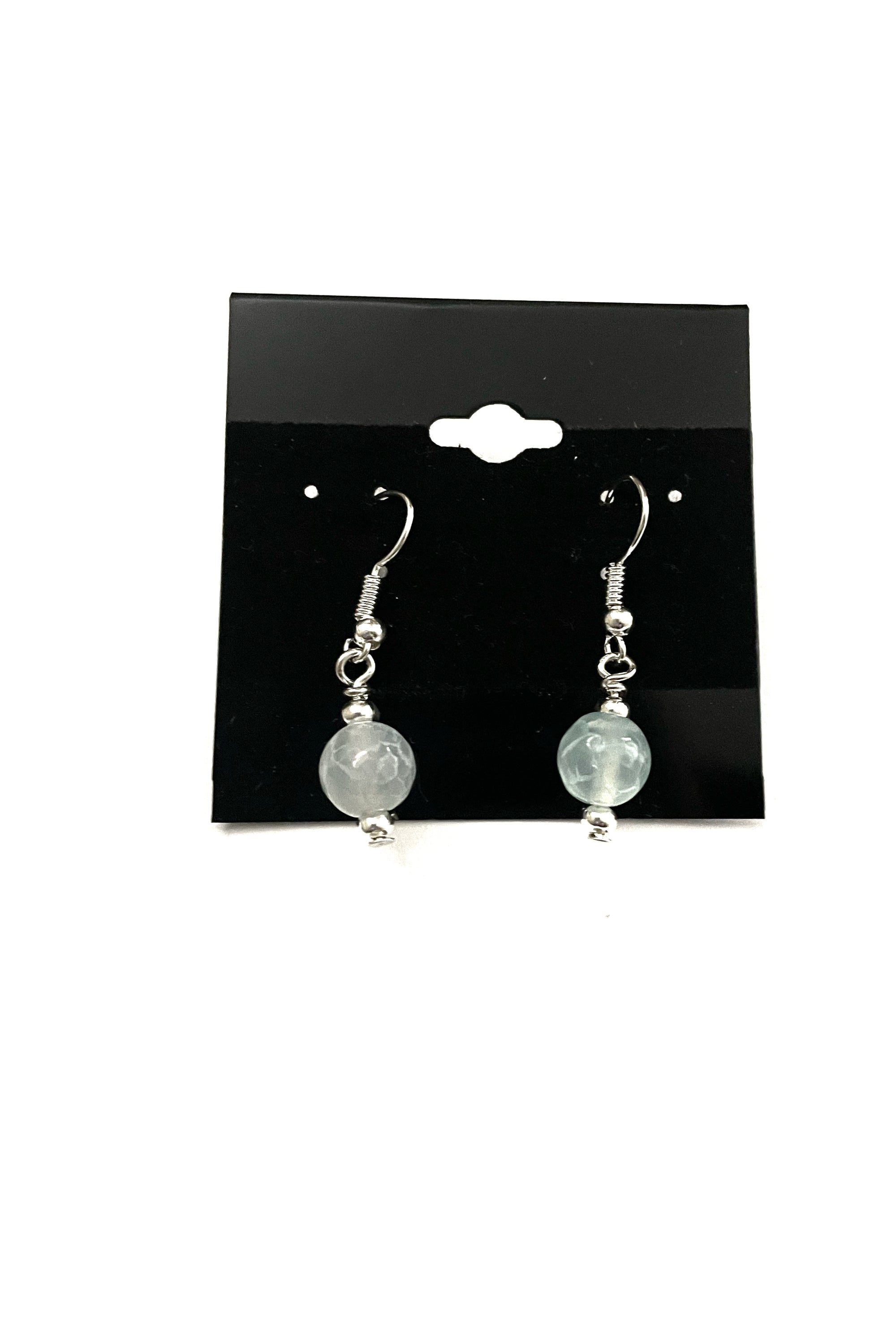 Agate and Lava Stone Bracelet and Earring Set