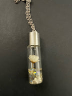 Dried Flower in Glass Bottle Necklace