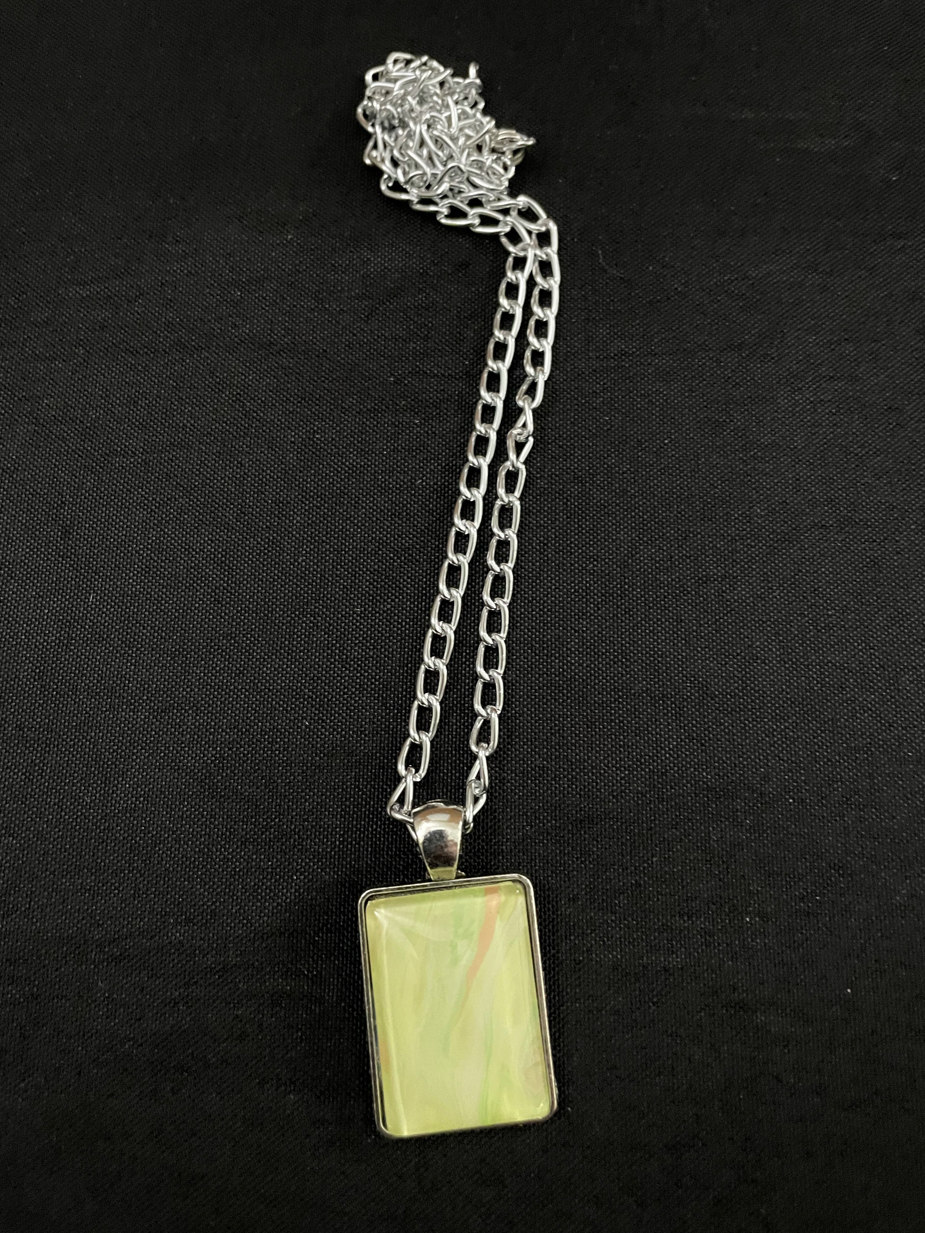 Yellow, Orange and Green Acrylic Necklaces