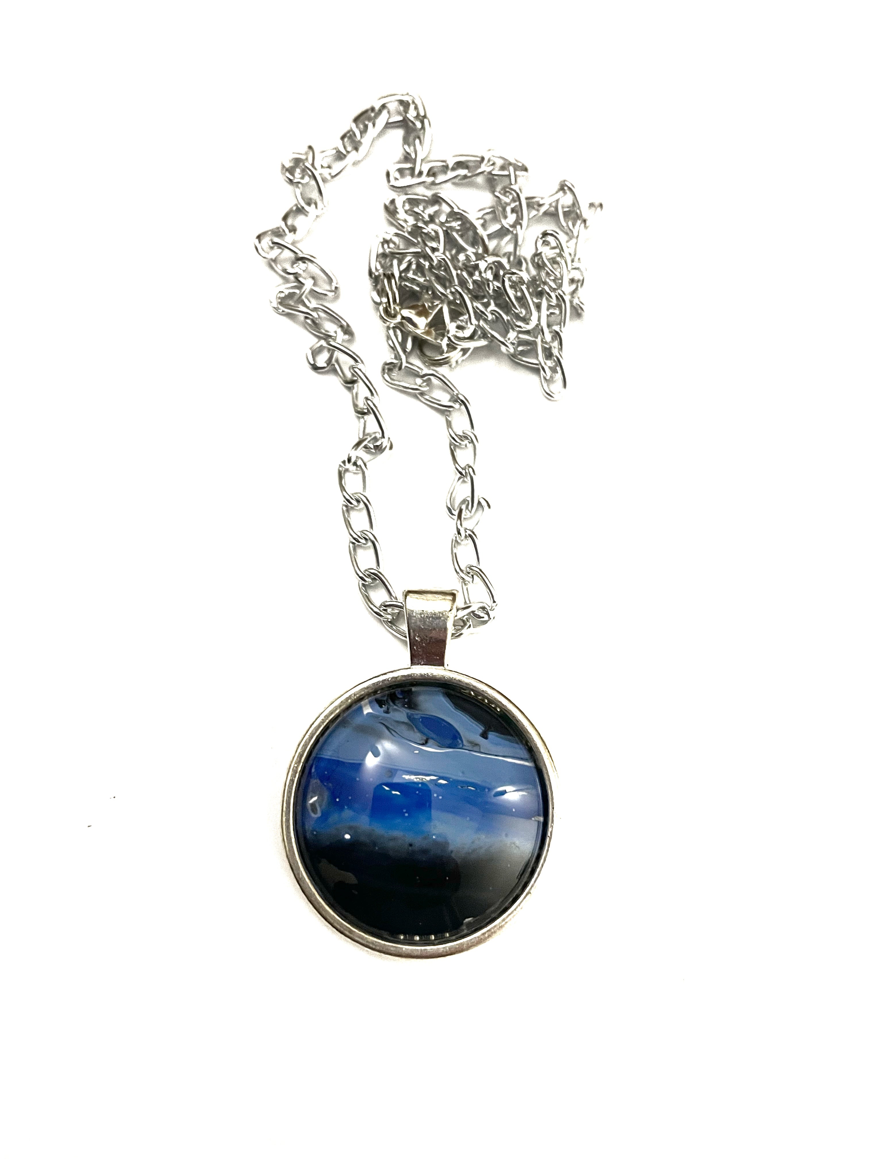 Blue Acrylic Necklaces