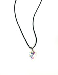 Clear Crystal Heart Necklace