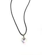 Clear Crystal Heart Necklace