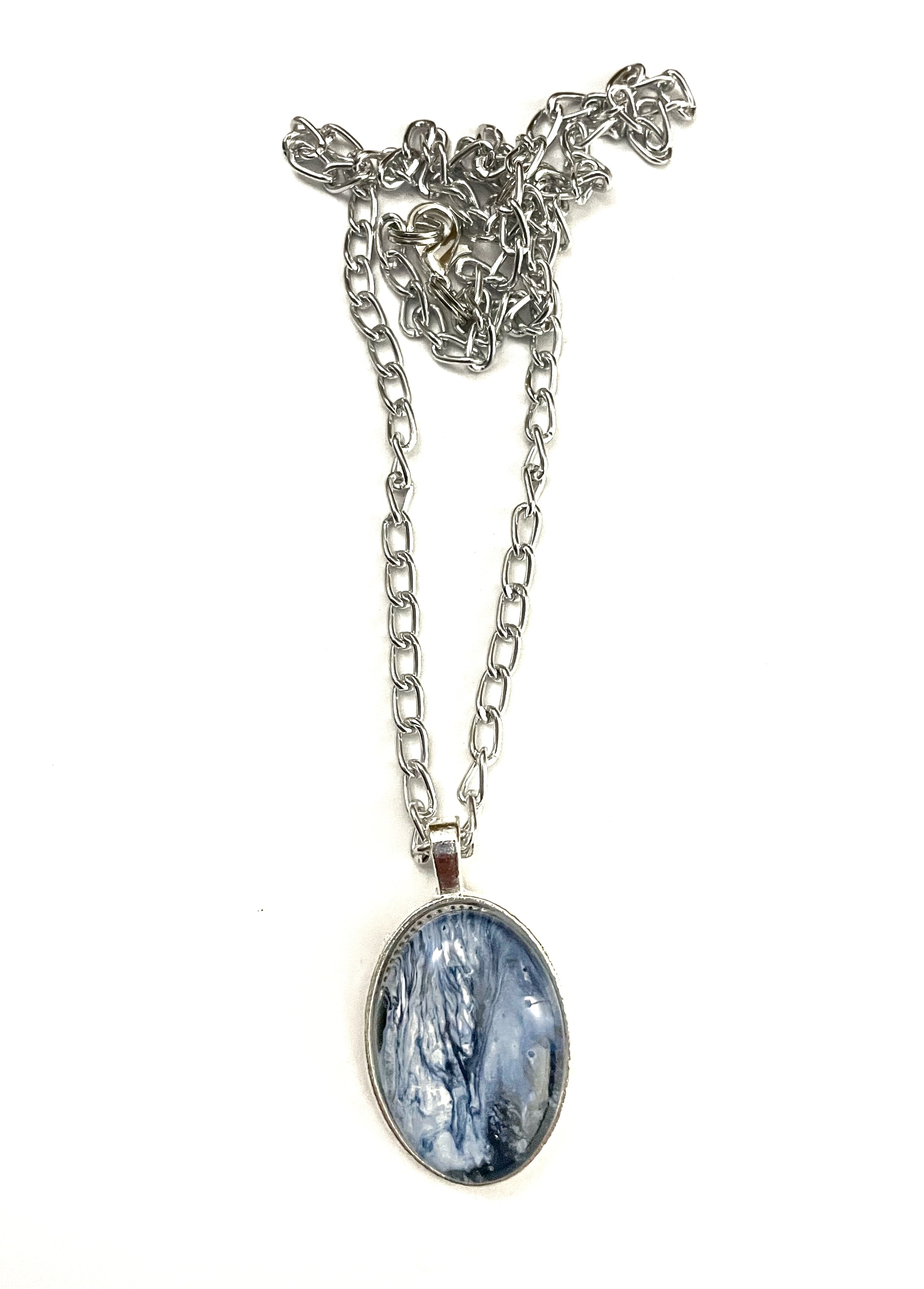 Blue Acrylic Necklaces
