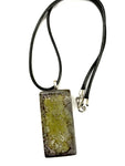 Green and Blue Rectangle Tile Necklace