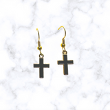 Enamel Gold Earrings