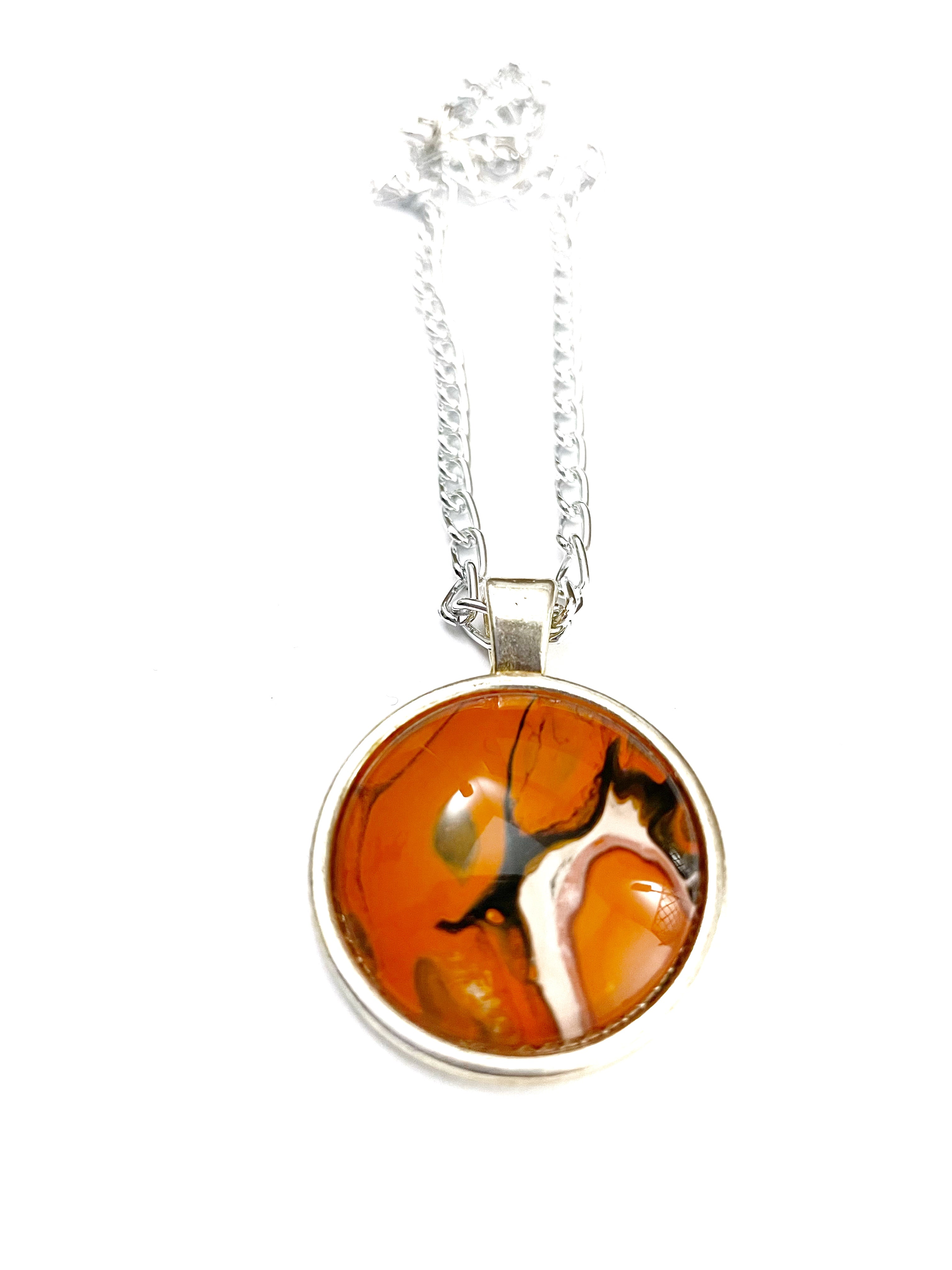 Orange Acrylic Necklaces